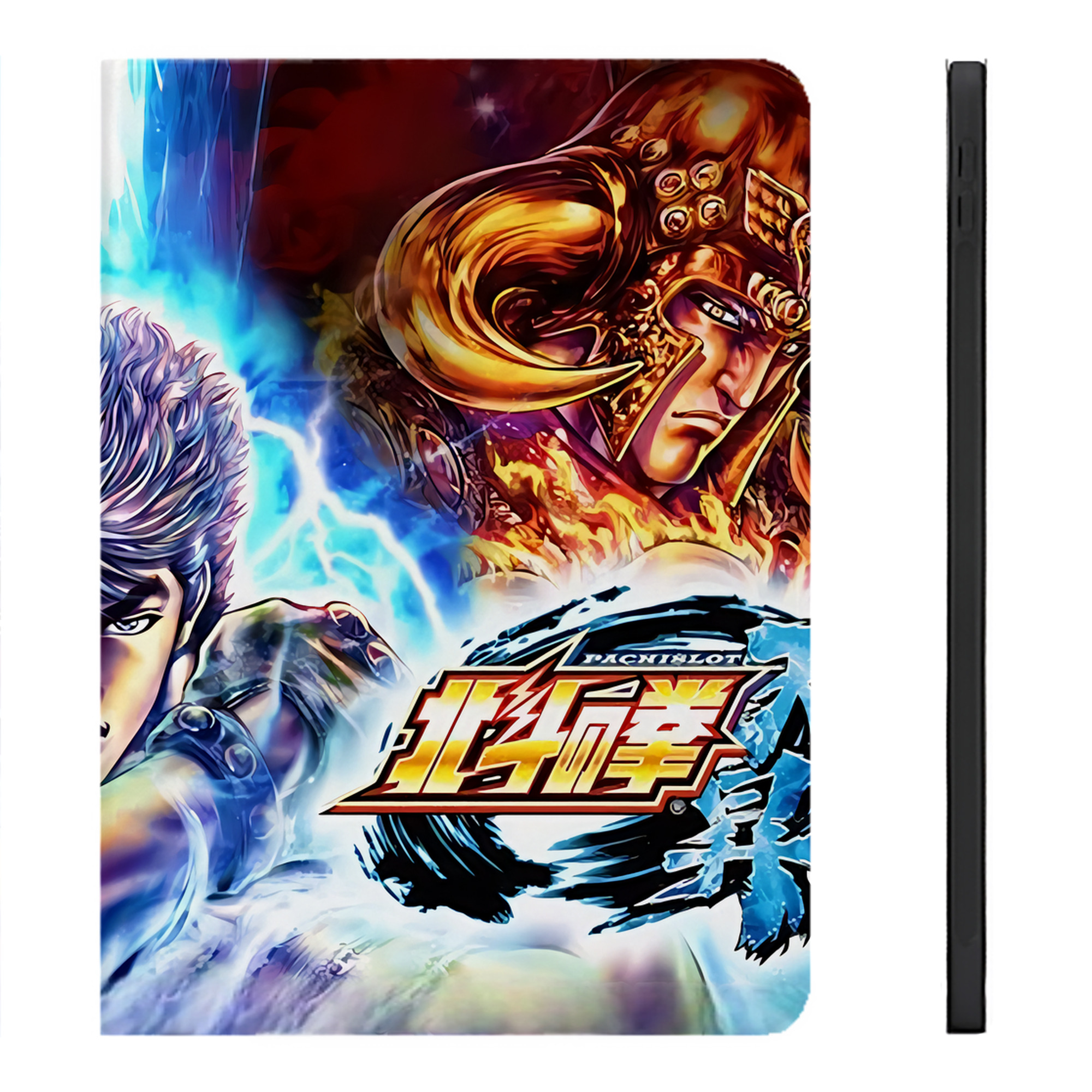 （画像用） 北斗の拳 Fist of the North Star IPadケース ペンホルダー付き ブックスタイルデザイン
